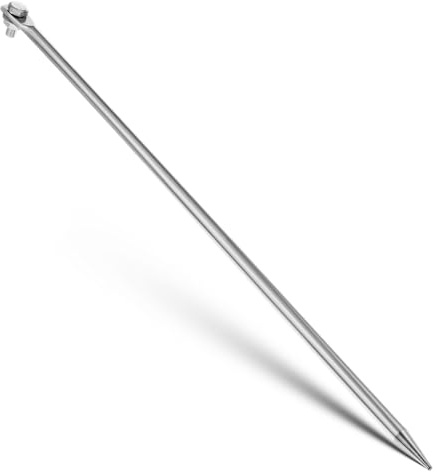 VILLCASE Asta di messa a terra zincata a caldo in ferro robusto semplice Un perno di messa a terra per la casa, antenna satellitare e recinzione elettrica, versatile, facile da installare, durevole