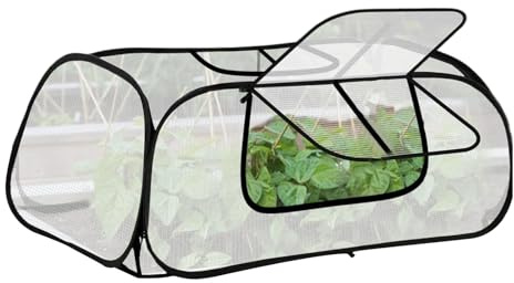 Kleines Gewächshaus – tragbarer Schutz mit Tür, 45 x 21,6 Zoll große Blumenbeschleunigerzelte | Für den Blumengarten von Gemüsesämlingen | Mini-Gewächshaus