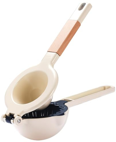 LIFKOME Spremiagrumi Manuale Portatile in Lega Spremi Agrumi Pressione Manuale Estrattore di Succo per Arance e Pompelmi Design Compatto Facile da Pulire per Uso Domestico Aperto