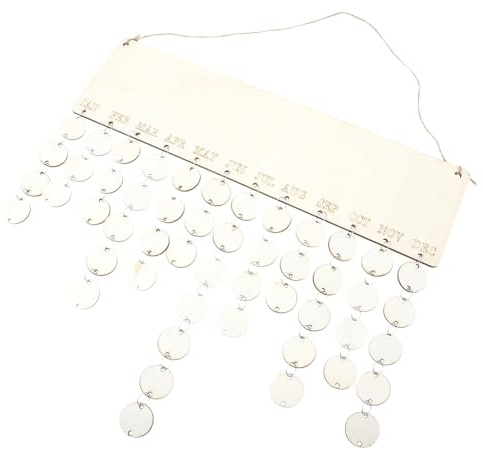 FOMIYES Set Calendario di Compleanno in Legno Fai da Te da Appendere, Lavagna Promemoria per Festività e Ricorrenze Familiari, Decorazione Murale Personalizzabile per Casa