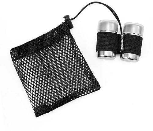 2PCS Camping Salt and Pepper Shakers Set, Mini Salt and Pepper Sets Leakproof Lightweight Salts & Peppers Shakers with Clear Salts and Peppers Shaker Lids for Camping Kitchen BBQ Hiking Outdoor Travel