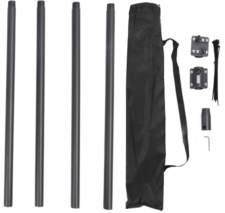 ANKROYU Kit Asta portabandiera satellitare per Staffa di Montaggio Portatile in Lega di Alluminio per Parabola GEN2 Accessori per Scala da Campeggio Leggeri e durevoli Antenna SAT
