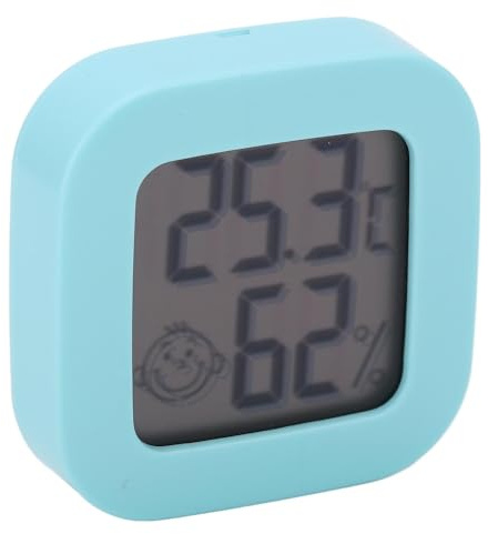 Mini Temperature Humidity Meter, Mini Thermometer Hygrometer High Accuracy Double Sides Tape for Kitchen