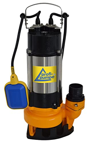 TAUCHPUMPE SCHMUTZWASSERPUMPE ABWASSERPUMPE BAUPUMPE DRAINAGEPUMPE FÄKALIENPUMPE SCHMUTZWASSERTAUCHPUMPE – Bewährtes VORTEX-Prinzip mit SCHWIMMERSCHALTER (BAU-STAR 750W)