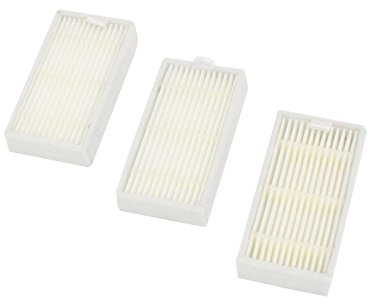 vhbw 3x Staubsaugerfilter kompatibel mit Medion MD16192 | MD18318, MD18500, MD18501, MD18600 Staubsauger - HEPA-Filter Weiß