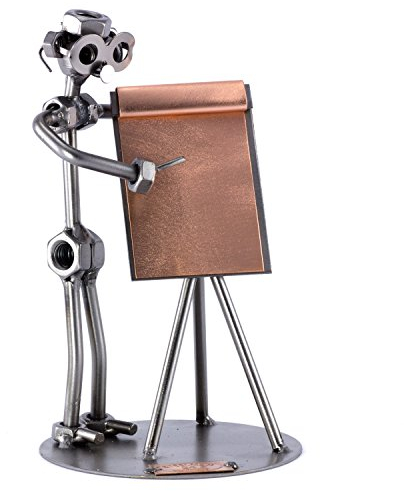 Steelman24 I Schraubenmännchen Flipchart Mann I Made in Germany I Handarbeit I Geschenkidee I Stahlfigur I Metallfigur I Metallmännchen