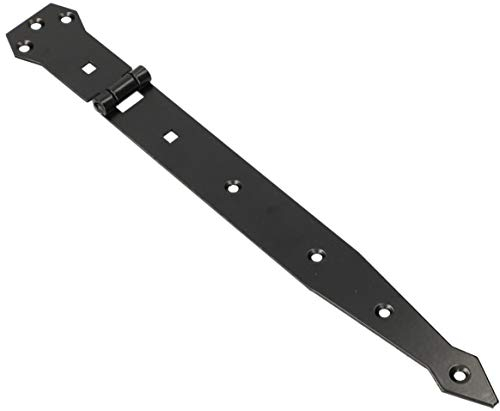 KOTARBAU® Cerniera 300 mm cerniera per porta cerniera per cancello nastro verniciato a polvere cerniera a croce cerniera superiore in acciaio inossidabile nero