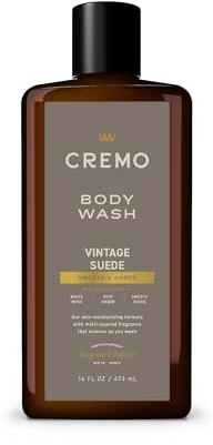 Cremo Body Wash Men, A Vintage Suede with Notes of White Moss and Rich Amber, 16 Fl Oz