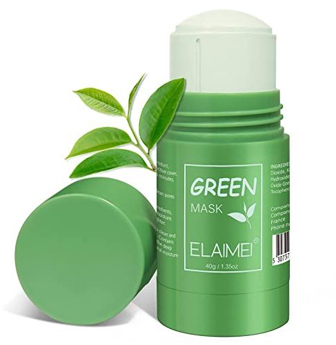 Grüner Tee Maske 1Pack, Mitesser-Entferner mit Grüntee-Extrakt, porentief reinigend, entschlackend, reduziert Mitesser für alle Hauttypen von Männern und Frauen