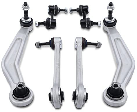 Frankberg Lot de 6 bras de suspension + barre de couplage arrière compatibles avec les séries 5 E39 520 523 525 528 530 535 540 M5 1995-2003 Série 5 Touring E39 520 523 525 528 530 540 199 97 à 200