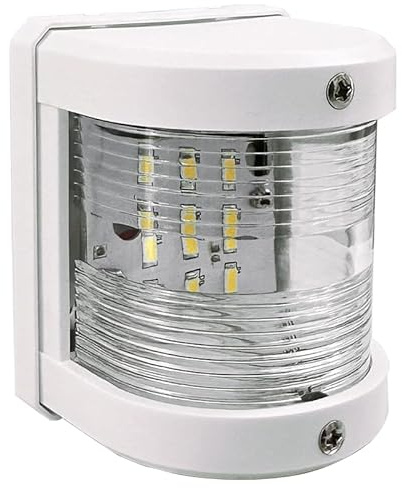 ISURE MARINE White Stern LED Navigation Light ABS Anchor Signal Mast Light 225° IP66 Waterproof 1 Nautical Miles