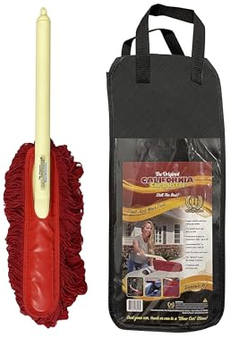 California Car Duster Heritage 86243 Auto-Staubwedel mit Kunststoffgriff und Baumwollwischer