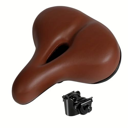 Bequemer Fahrradsattel, extra breit und dick, integrierte Formgebung, Anti-Rain
