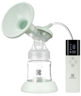 Kikkaboo Milchpumpe Caily elektrisch Flasche 150ml Speicherfunktion Touchscreen, Farben:grün