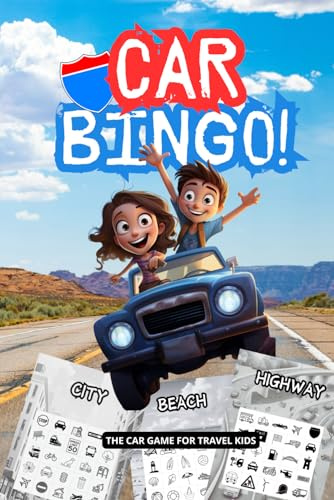 Car Bingo! The Car Game for Travel Kids: The best Car Ride Activity for Kids incl. Bonus for Airport, Restaurant and Beach