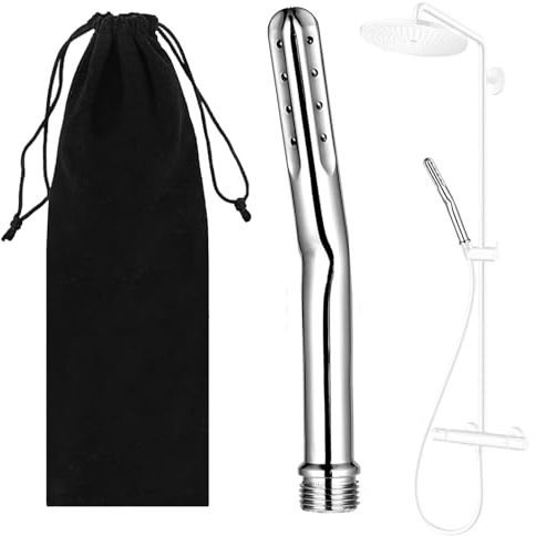 Sadodo 17 Loch Analdusche für Analverkehr für Frauen Vaginal Anal-Spülung Vaginaldusche Klistier Anal Dusche Intimduschen Enemator Irrigator Darmspülung Hand-Wasser-Duschdüse Analspülung für Männer