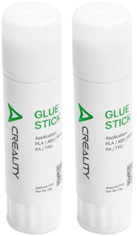 Creality Offiziell 3D Drucker Klebestift, Verzugsreduzierend für Heißbett, PVP, Fest für PLA/ABS/PETG/PC/PA/TPU (2 Stück)