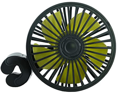 Artibetter 2piezas Ventilador Eléctrico Para Coche Clip Usb y Portátil Para Asientos Traseros y Bebés Ventilador De Circulación De Aire Para Automóviles