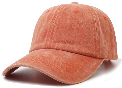 Liutufy Vintage Baseball Cap for Men Women Washed Cotton Adjustable | Sports Hat Breathable Unisex Cap for Outdoor Running Golf (54-60cm)