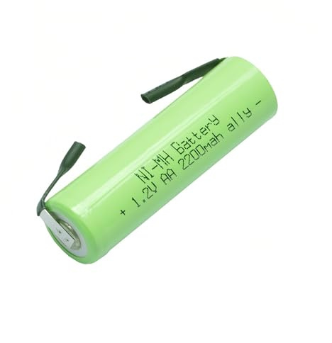 Batterie de rasoir 1,2 V 2200 mAh compatible avec Braun EP100, EP50, EP60, EP80, 7497, 7540, 7546, 7640, 7650, 7790, 8970, 8975, 8985, 8986, 8987, 8990, 8991, 8995.
