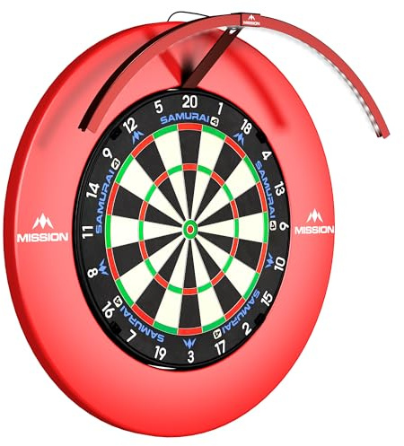 Mission Darts | Torus 120° | helle weiße LED | Dartscheiben-Beleuchtungssystem | tragbar | USB C
