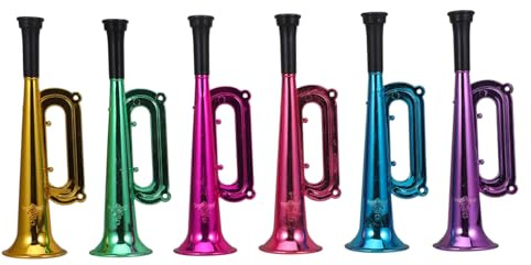 Uonlytech 12piezas Bocinas De Plástico Para Estadio Juguete Sonoro Para Animar Fiestas y Competiciones Deportivas Accesorios De Trompeta Para Pequeños