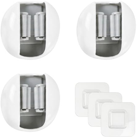 Kaiyzo 3 Unidades Colgador Escobas y Fregonas Adhesivo, Soporte Escobas Pared Sin Taladrar, Organizador Herramientas Pared para Mop, Escoba, Herramientas, Cocina, Baño, Jardín, Garaje