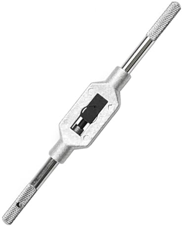 Adjustable Tap Wrench Spanner M1-M8 M6-M25 Reamer Tool, Non-Slip Knurled Handle High Hardness Steel, for Hand Tapping Threading Tasks