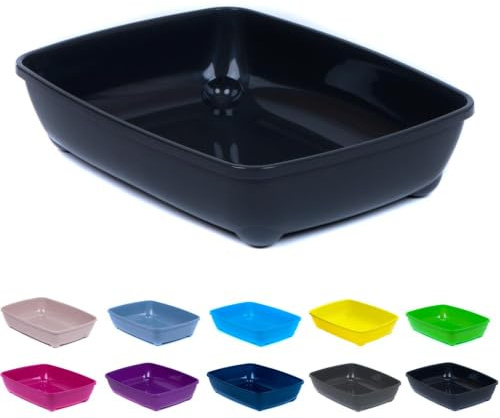 XXL Katzentoilette Schalentoilette 57 cm schwarz