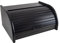 Panera de madera con tapa corredera de madera densa - pequeña - NEGRO
