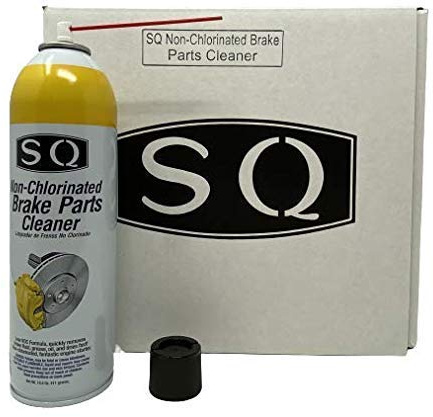 SQ Brake Cleaner Non Chlorinated, 14.5 oz per can. Not for use in CA, CO, CT, DE, MD, MI, OH, NH, NY, RI and Parts of UT