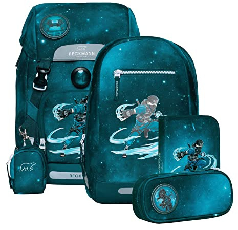 Beckmann Classic Schoolbag Set 6-teilig 22L Ninja Master