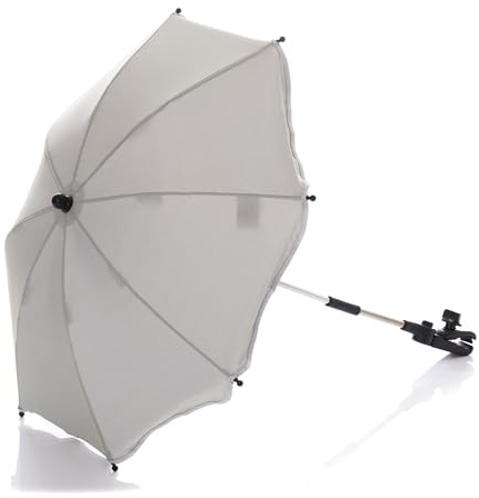 Fillikid Sonnenschirm Kinderwagen Exclusiv | UV-Schutz 50+ | Sonnenschutz Kinderwagen | Universalhalterung für Rund- und Ovalrohre, einstellbar | Leicht zu Reinigen | Kinderwagen Sonnenschirm