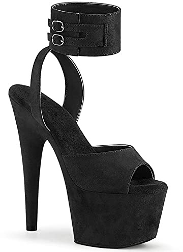 BeAUZQ Damen 17CM Open Toe Hohe Plattform Schuhe mit hohen Absätzen Stiletto Kleid Sandalen Sexy Nachtclub Party Bühnenshow Pole Dance High Heel Sandalen