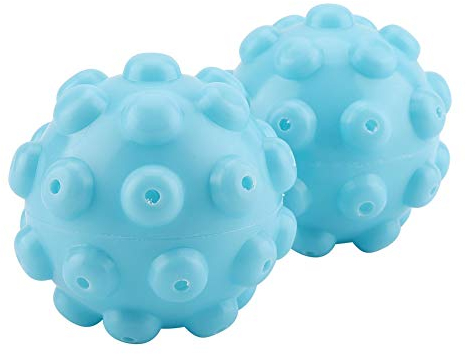 2 pezzi riutilizzabili palline per l'asciugatura del bucato, palline per l'asciugatrice per l'asciugatura del bucato ammorbidente alternativo in plastica antistatico morbido per il bucato palle per la