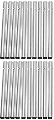 DOITOOL 50 Stücke Klangstäbe für Windspiel Rohre Stäbe Basteln Windklangspiel Aluminiumrohr Klangspiel Stäbe Wind Bell für DIY Handwerk Terrasse Hof Garten Deko Heimdekoration