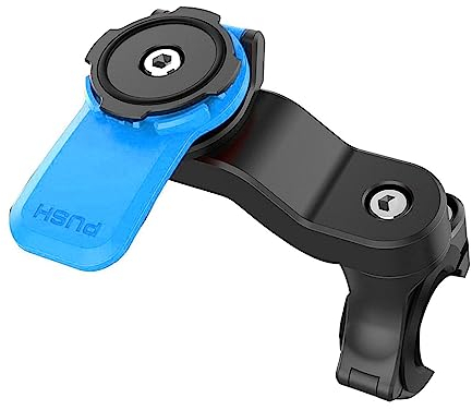 Taomeng Support de Guidon pour Moto, Support de téléphone Portable Universel pour vélo et Moto, Support de téléphone pour VTT, Amovible et Universel Rotatif à 360 °