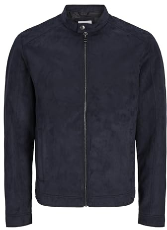 JACK & JONES Jjedylan Clean Faux Suede Jacket Noos Giacca in Similpelle, Nero, L Uomo