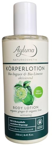 Ayluna Naturkosmetik Körperlotion Bio-Ingwer & Bio-Limette aktivierend, 250ml, bio & vegan
