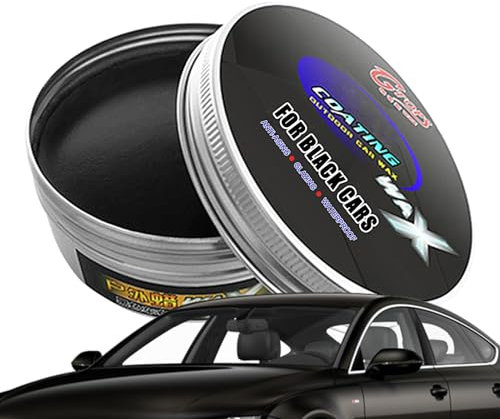 2 200g Auto Polierpaste Kratzer - Autopolitur Kratzer Entfernen Auto,Autopolitur Schwarz,Auto Polierpaste Schwarz,Black Auto Wax,Entfernung Von Kratzer Schutzwachs Lackpflege,Autoreparaturwachs