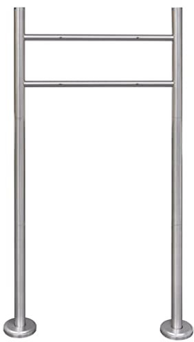 qohoio Stainless Steel Stand for Mailbox,Parcel Delivery Box Lockable Letter Weatherproof Post Box Stylish Letterbox for Keep Your Mail Safe