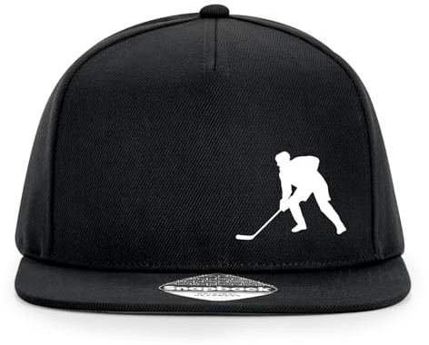 Huuraa Cappy Mütze Eishockey Silhouette Geschenk | Baseballkappe Basecap Kappe Geschenkidee Unisex Baseball Cap