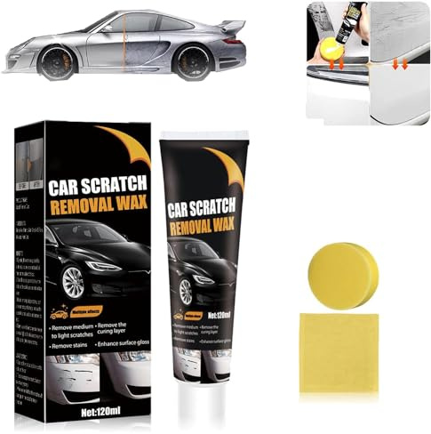 Scratch Remover for Vehicles,2025 New Upgrade Car Scratch Repair Paste,Containing Wiping Sponge car Paint Scratch Repair Polishing Wax,Used for Deep Scratches on Various Vehicles (1PCS)