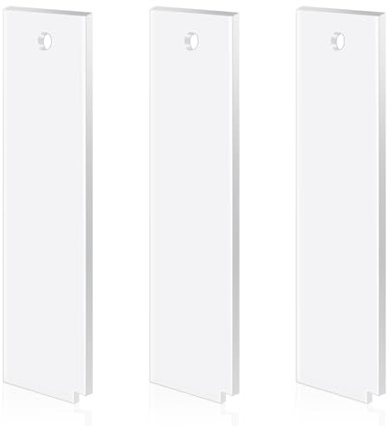 xiaowanwan 3 Stück Skiwachs Abzieher 5mm,Snowboard Abziehklinge Acryl,Skiwachs Abziehklinge für Überschüssiges Wachs Entfernen