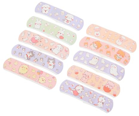 GALPADA Vendajes Adhesivos Impermeables Pequeños para Primeros Auxilios, Parches Transpirables Hemostasia 120 Unidades, Caja de Vendajes Adhesivos para Cuidado de Heridas y Protección