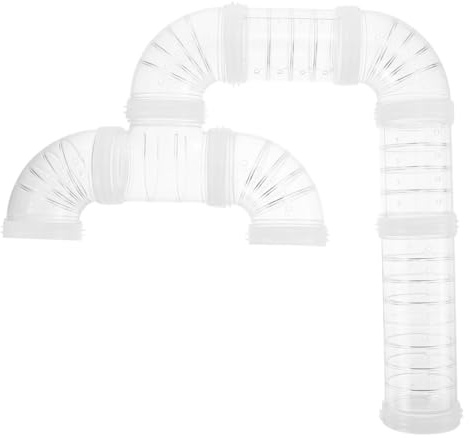 Balacoo Tunnel in Plastica Bianco per del Tunnel Design Rinforzato Set 1 Pezzo Accessorio per Criceti Nani per Gabbia e Gioco in Casa per Piccoli
