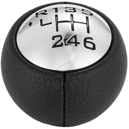 7JI Peugeot Pomo Palanca de Cambios para Peugeot 307 308 3008 407 5008 807 | 6 Velocidades Perilla de Engranaje, Manual Palanca de Cambios Adecuado, Fácil de instalar, Plug and Play, 160g