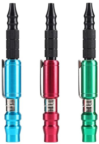 EasyByMall Bolígrafo de aire de bolsillo ajustable con ajuste de 20 pm, pistola sopladora de aire de metal para limpieza de compresores, bricolaje, fabricación y tareas de neumáticos