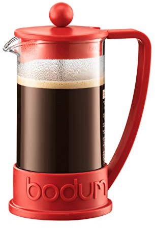 Bodum Brazil French Press Coffee Maker, 1 L - Red
