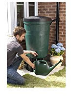 JAHUL Cloudburst Water Butt Kit, 200 Litre, Green